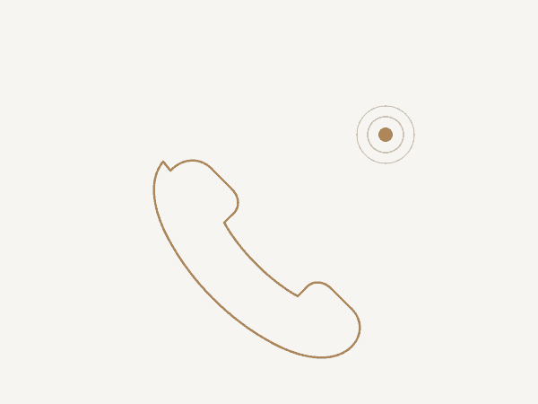 Telefonhörer mit Aufnahme-Symbol als Sinnbild für die Mailbox-Ansage