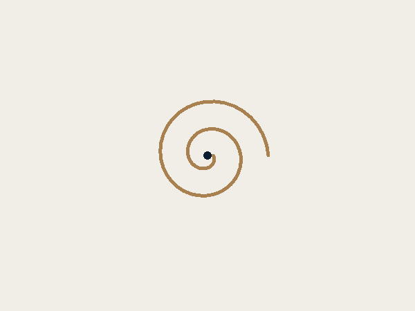Spirale als Symbol für ruhiges, zentrierendes Atmen